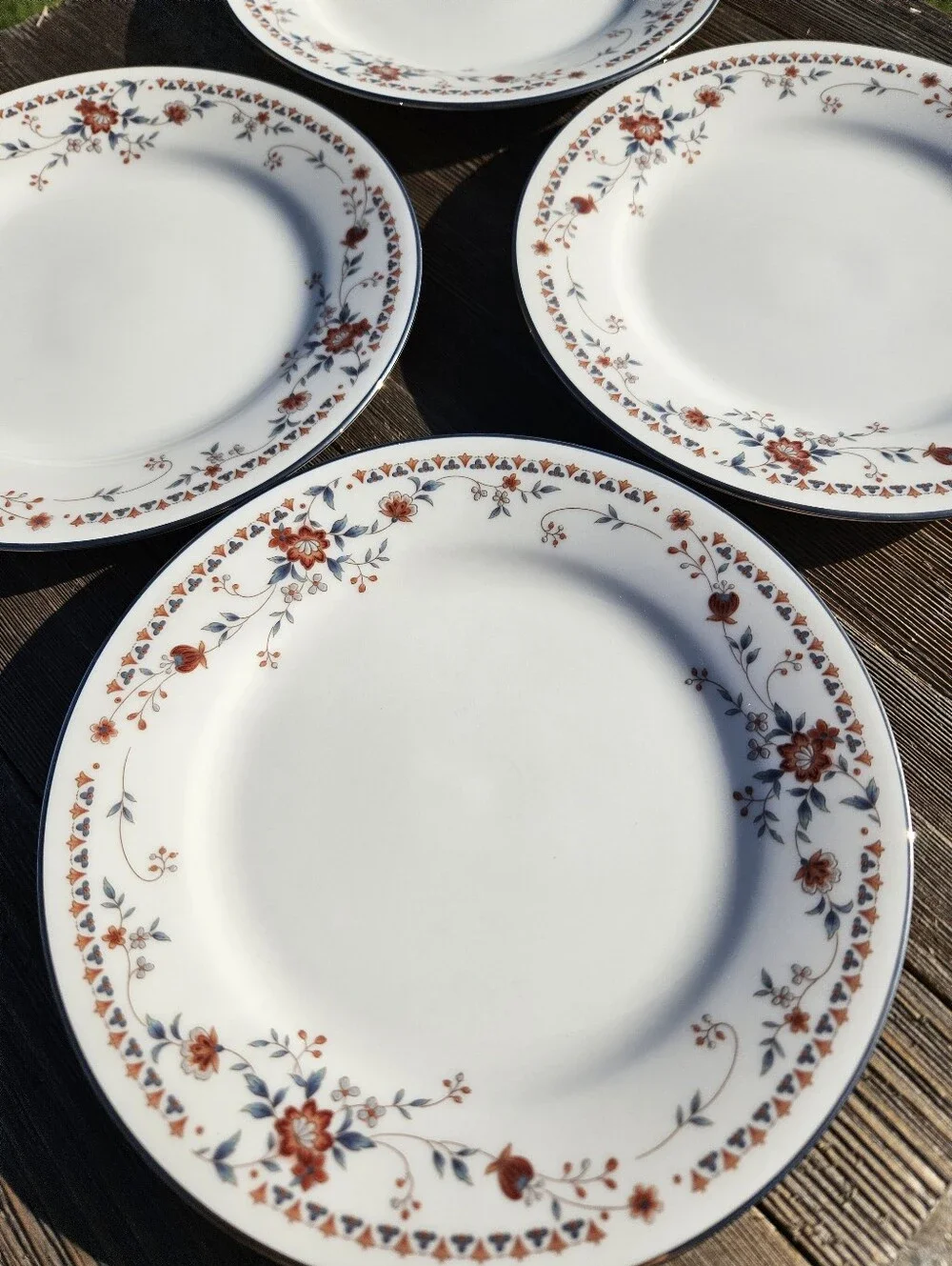 Vintage Cottagecore Noritake Adagio 7237 Bread Dessert Plates 6.25